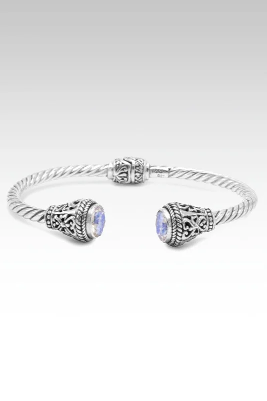 Dove feather bangles-Serenity Now Bracelet™ in Luminous Tuscan Sun Mystic Moissanite