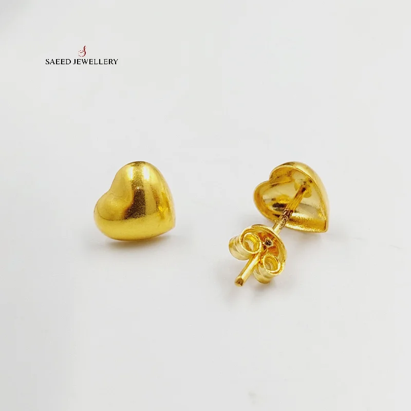 Smooth stud earrings-Sanded Screw Earrings