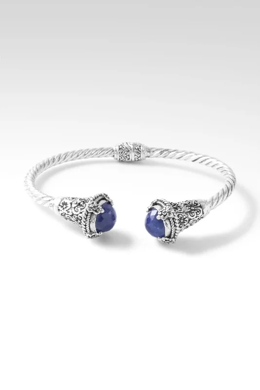 Agate bead bangles-Forgive Freely Tip-to-Tip Bracelet™ in Tanzanite