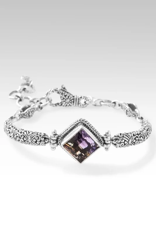 Alloy metal bangles-Wondrous Grace Bracelet™ in Ametrine