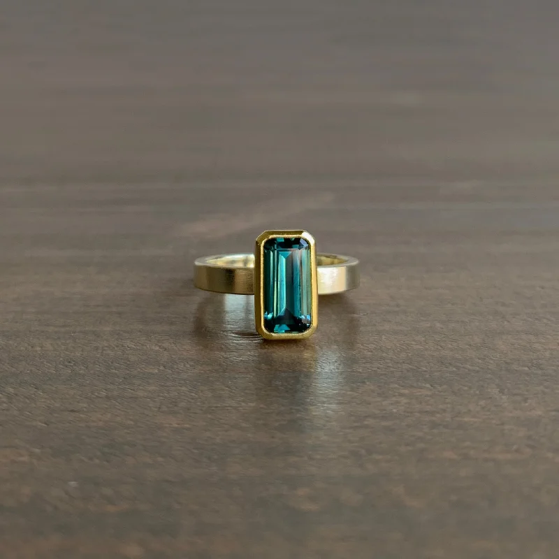 Tourmaline Rectangle Ring