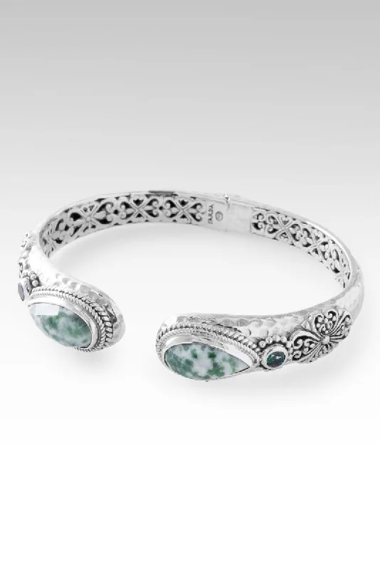 Smooth form bangles-In Everything Give Thanks Tip-to-Tip Bracelet™ in Kingfisher Quartz