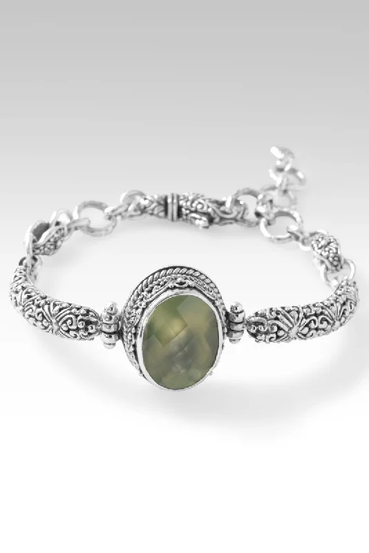 Lily motif bangles-Wondrous Grace Bracelet™ in Prehnite