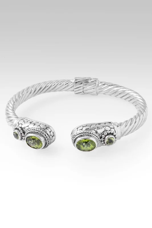 Cord edge bangles-Redeemed Soul Tip-to-Tip Bracelet™ in Peridot