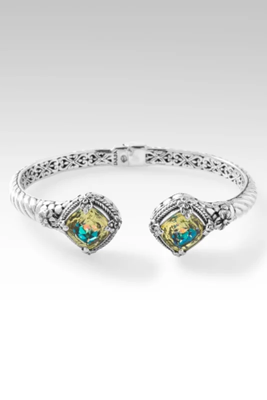 Pure link bangles-Path of Light Tip-to-Tip Bracelet™ in Jealous Yellow™ Mystic Quartz