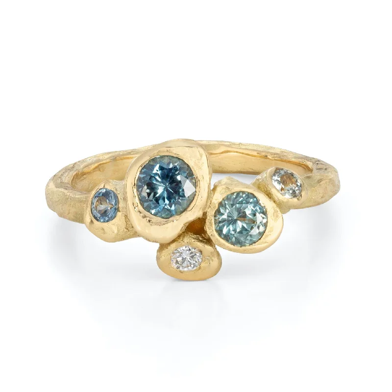 Dainty stack engagement rings-Ocean Carn Ring