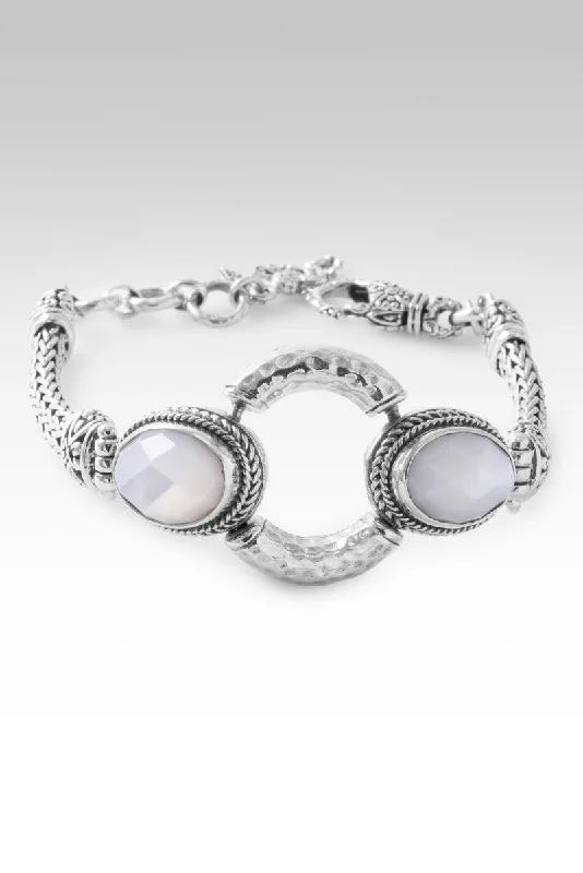 Cotton cord bangles-Let Promises Shine Bracelet™ in White Mother of Pearl