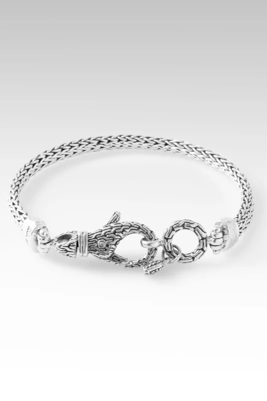 Cord edge bangles-Ironclad Belief Bracelet™ in Chainlink