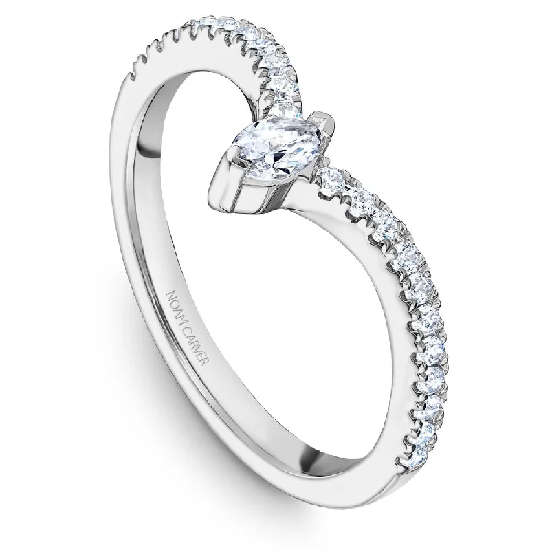 Light clay engagement rings-Noam Carver Stackable Collection 0.31cttw. Diamond Fashion Ring STA30-1