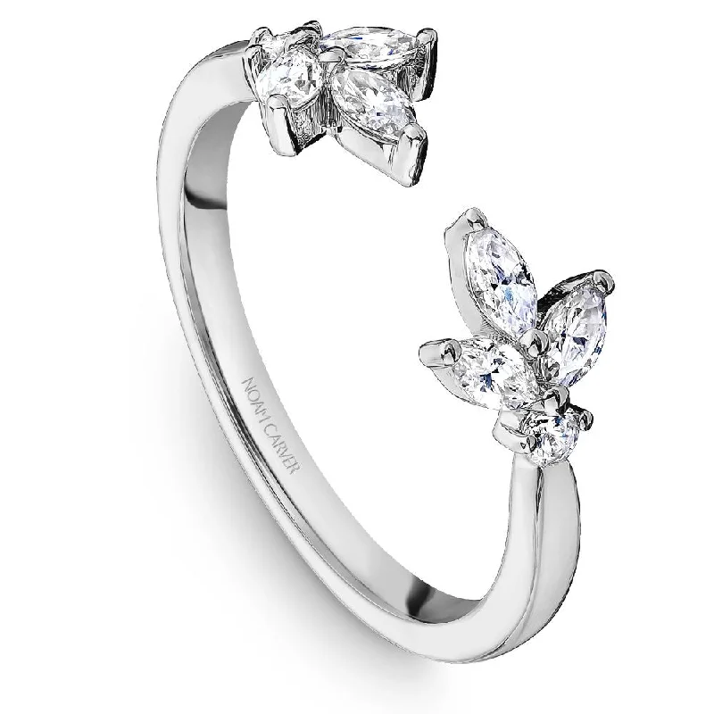 Engraved initial engagement rings-Noam Carver Stackable Collection 0.44cttw. Diamond Fashion Ring STA20-1