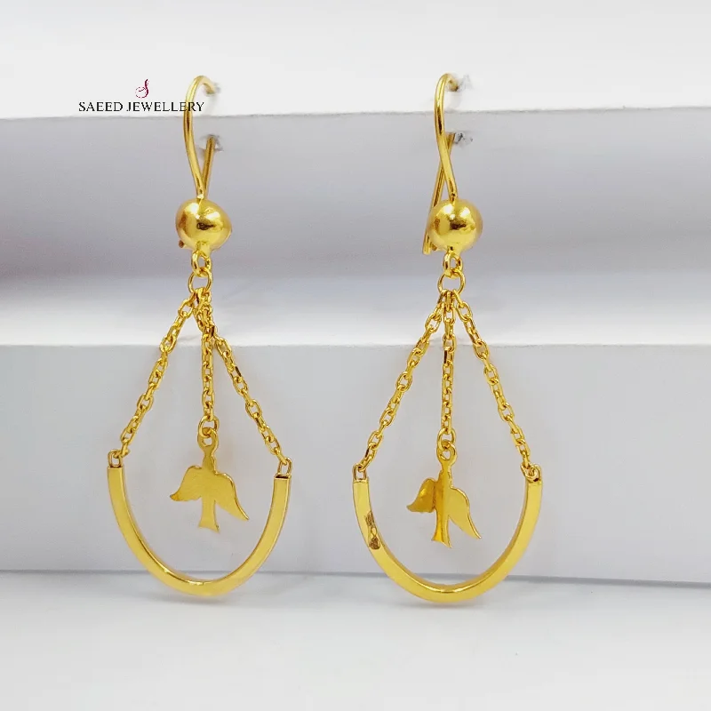 Crystal-twisted earrings-Dandash Earrings