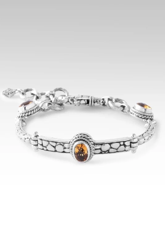 Gloss finish bangles-Wisdom is Supreme Bracelet™ in Citrine