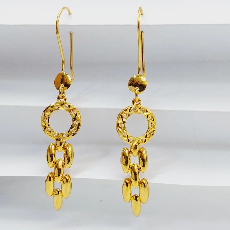 Tide drop earrings-Deluxe Shankle Earrings