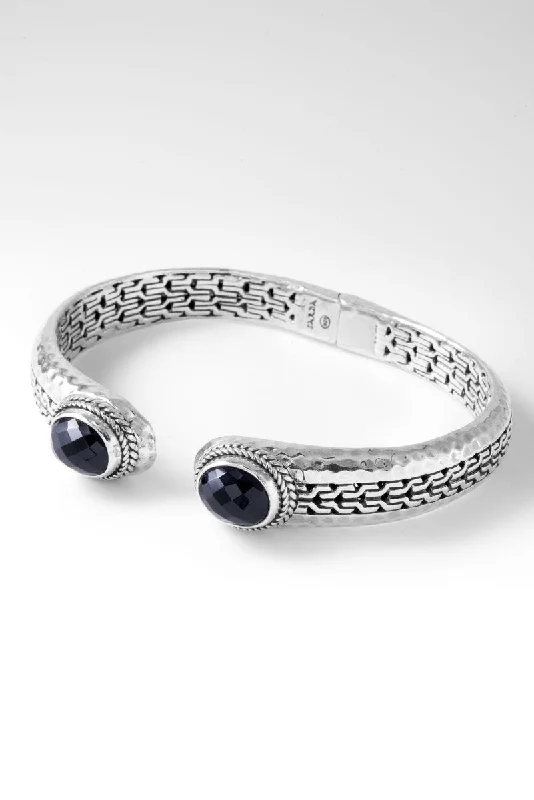 Tri-tone bangles-Palisade Tip-to-Tip Bracelet™ in Black Spinel