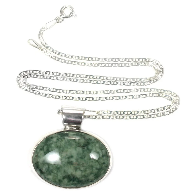 Chic art necklaces-Handmade Sterling Silver 'Maya Virtues' Jade Necklace (Guatemala)