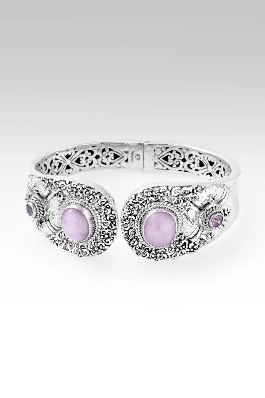 Wide cuff bangles-Live Simply Bloom Wildly Tip-to-Tip Bracelet™ in Kunzite