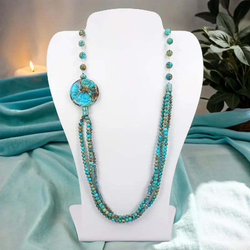 Radiant pearl necklaces-Imperial Jasper Pendant Necklace