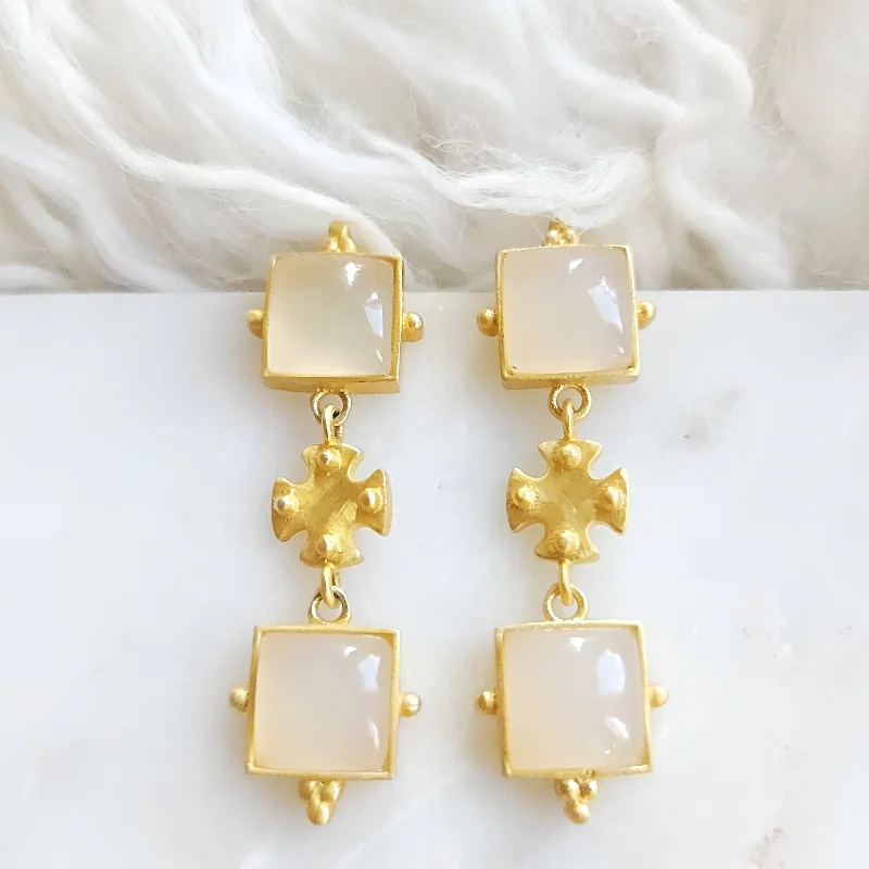 Two-tone earrings-Flawless Earrings