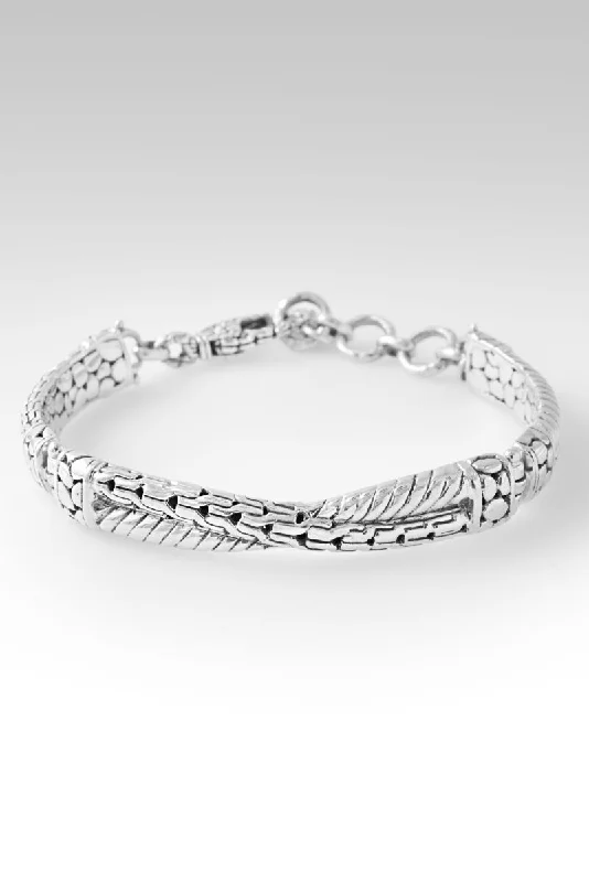 Polished bead bangles-Trust the Journey Bracelet™ in Chainlink