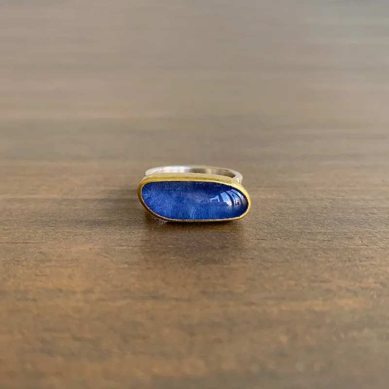 Dumortierite Quartz Ring