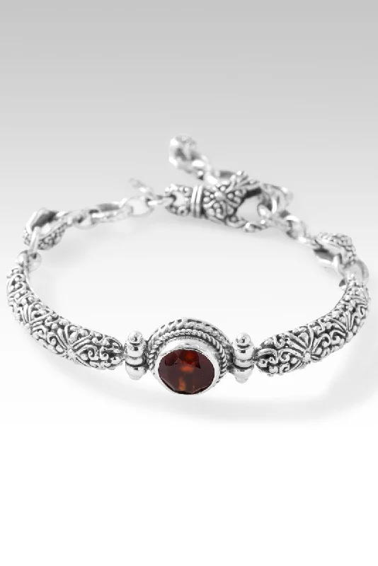 Surf bead bangles-Wondrous Grace Bracelet™ in Hessonite Garnet