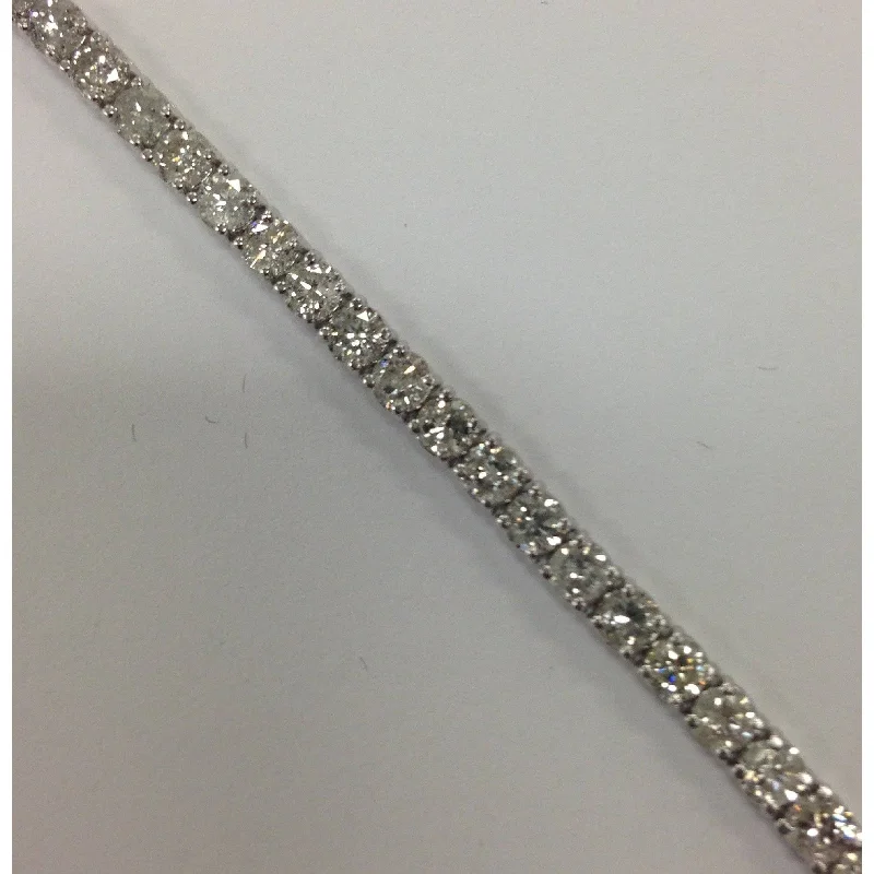 Radiant star bangles-7ct Diamond Tennis Bracelet White Gold Women's 7" Round Cut