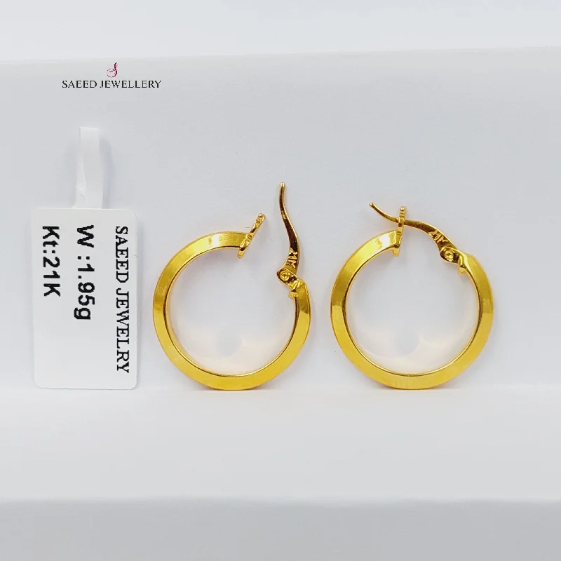 Aged bronze earrings-Rashadi Hoop Earrings