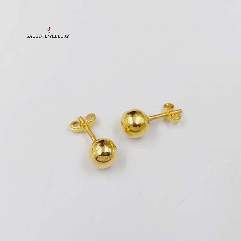 Stellar glow earrings-Balls Screw Earrings