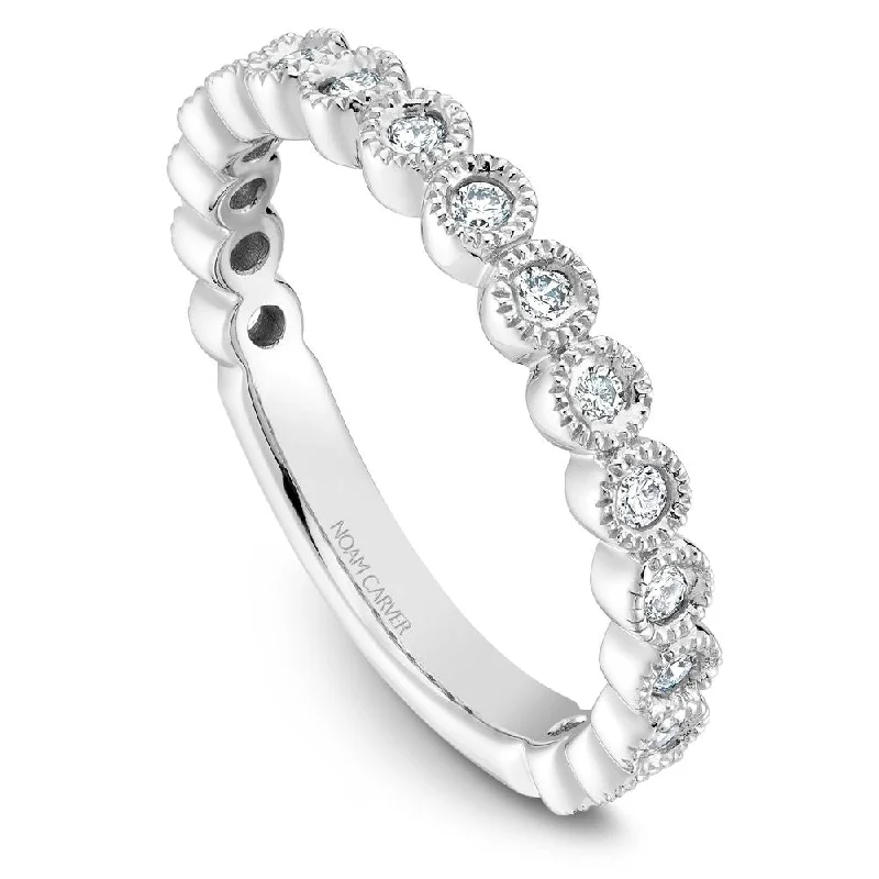 Pure crystal engagement rings-Noam Carver Stackable Collection 0.31cttw. Diamond Fashion Ring STA5-1