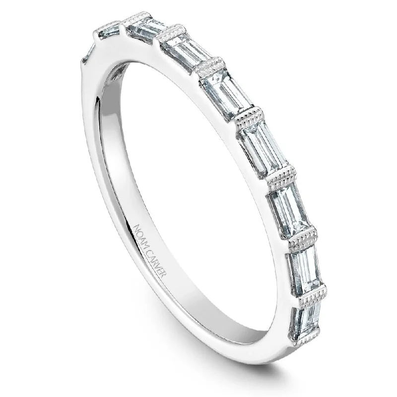 Silk detail engagement rings-Noam Carver Stackable Collection 0.45cttw. Diamond Fashion Ring STA7-1