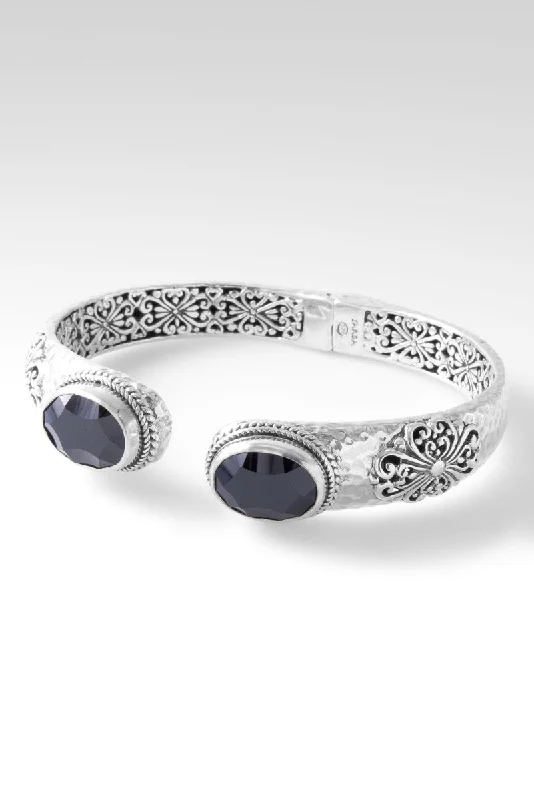 Swirl shape bangles-Sweet to the Soul Tip-to-Tip Bracelet™ in Black Spinel