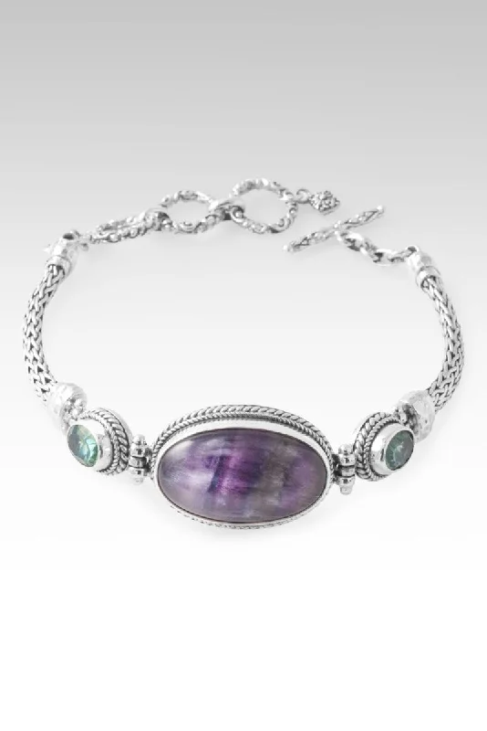 Full moon bangles-Happy are Those Bracelet™ in Rainbow Fluorite