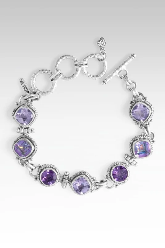 Tri-tone bangles-Heartfelt Devotion Bracelet II™ in Lavender Moon Quartz