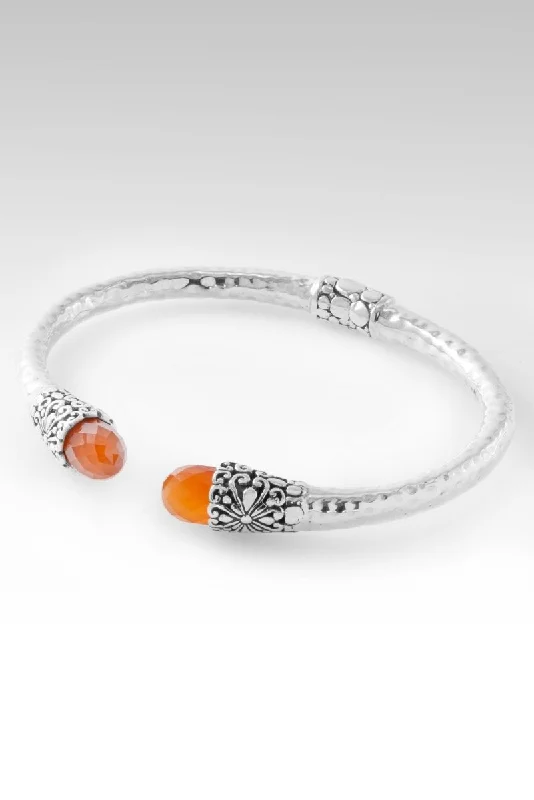 Whimsical bangles-There is Always Light Tip-to-Tip Bracelet™ in Carnelian