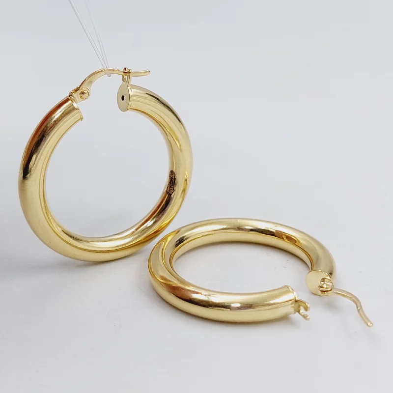 Deco style earrings-Hoop Earrings