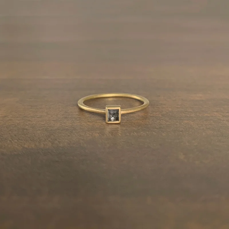 Rectangle Diamond Stacker Ring