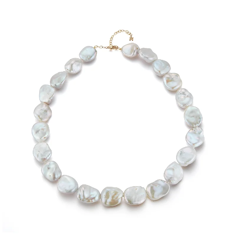 Bamboo weave bangles-14kt Baroque Pearl Bracelet