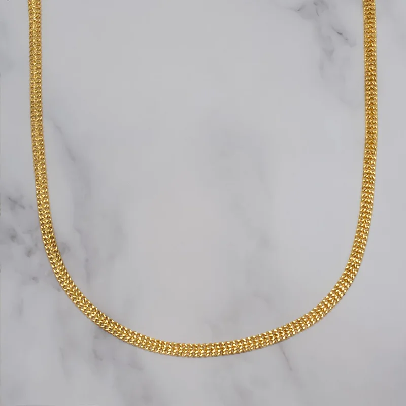 Topaz necklaces-Victoria Townsend Gold Plated Curby Link Chain Necklace