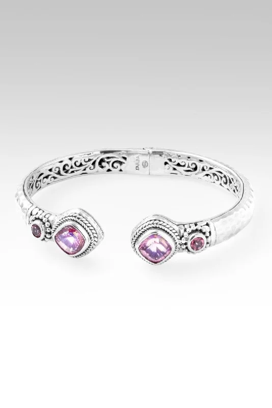 Gem stack bangles-Serene Spirit Tip-to-Tip Bracelet™ in Rainbow Sherbet™ Mystic Quartz