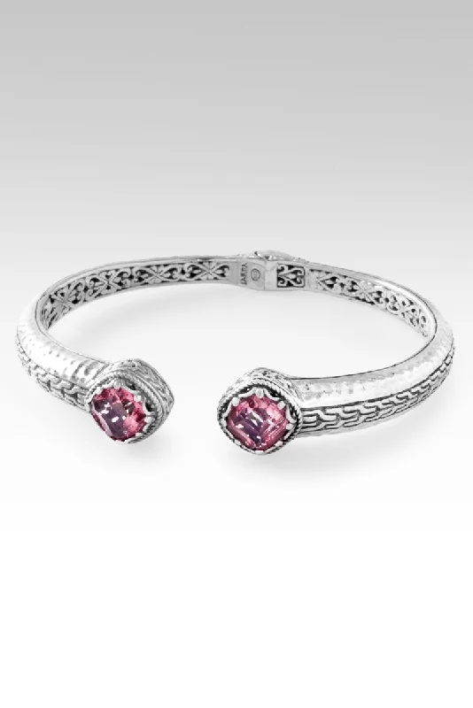 Swirl shape bangles-Light and Salvation Tip-to-Tip Bracelet™ in Pink Cashmere™ Mystic Quartz