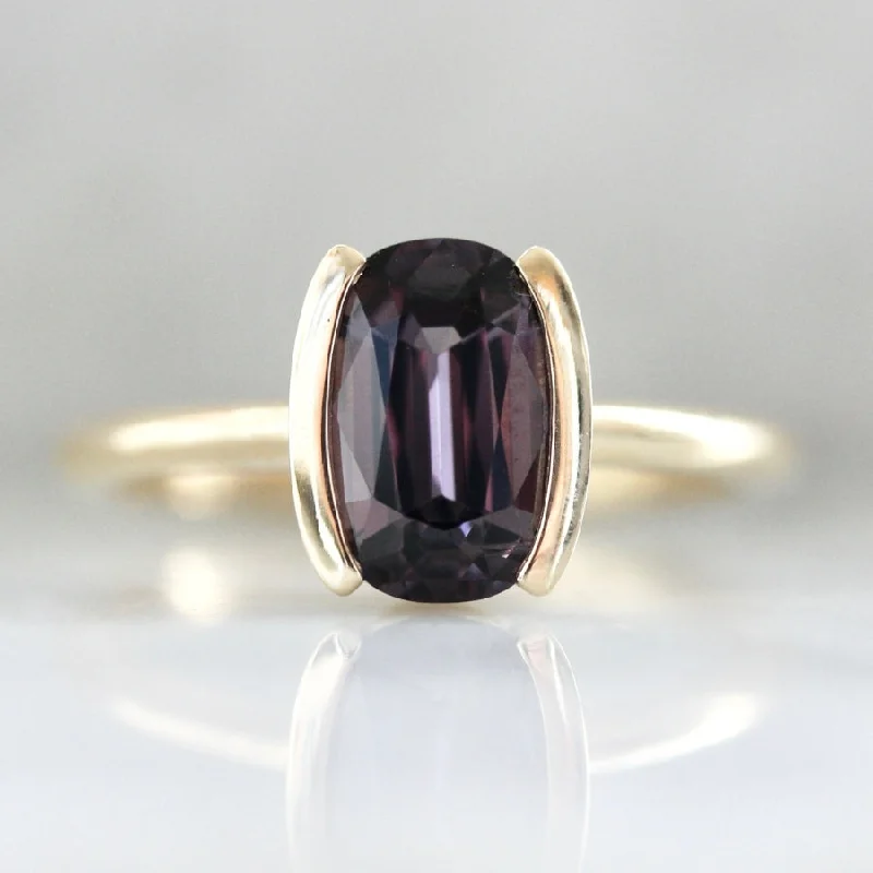 Third Act Purple Cushion Cut Spinel Ring