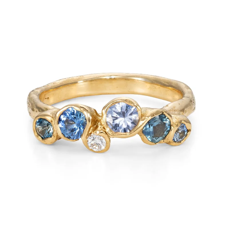 Crystal-twisted engagement rings-Meri Blue Sea Sorrel Ring