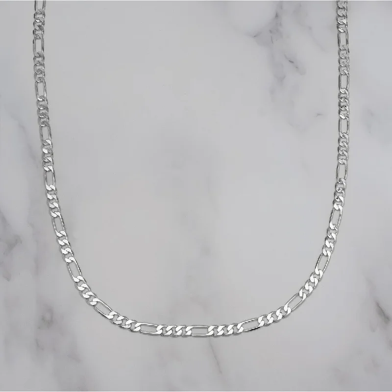 Spinel necklaces-Victoria Townsend Silver Plated Figaro Link Chain Necklace