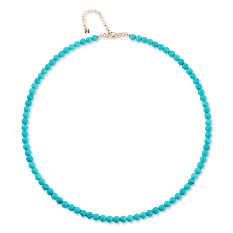 Mystic eye bangles-14kt 4mm Round Turquoise Bracelet