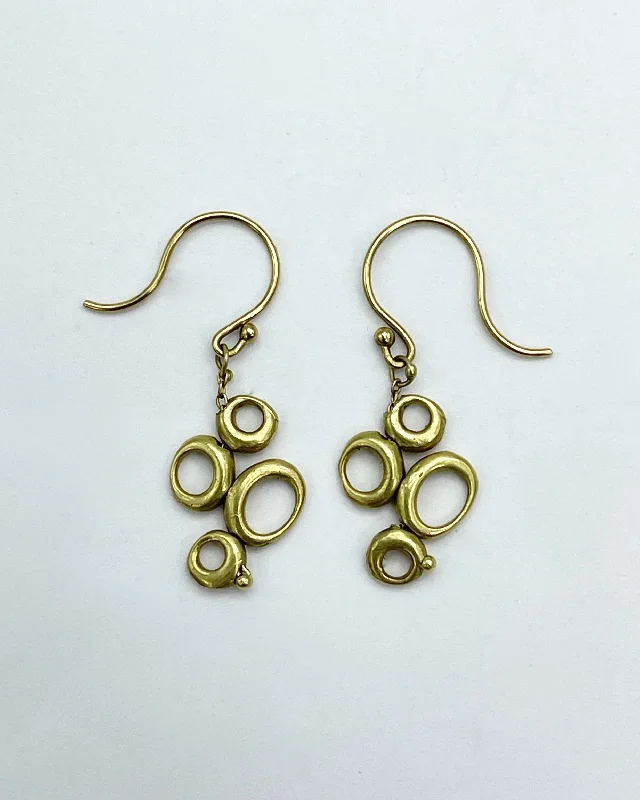 Light drop earrings-Ten Thousand Things Short Dancing Ovals Earrings