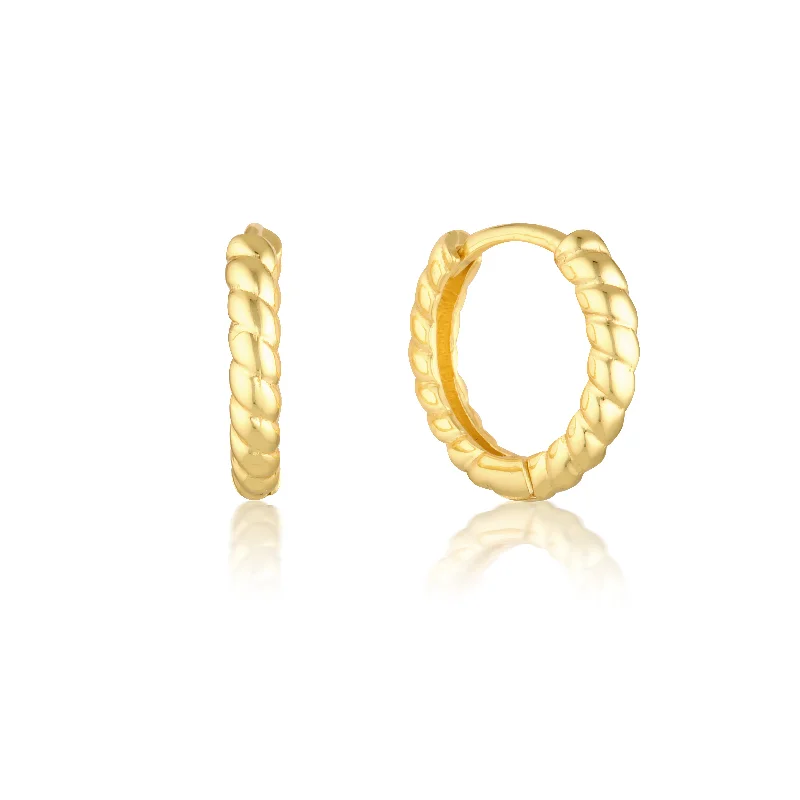 Coiled cord earrings-Max Earrings