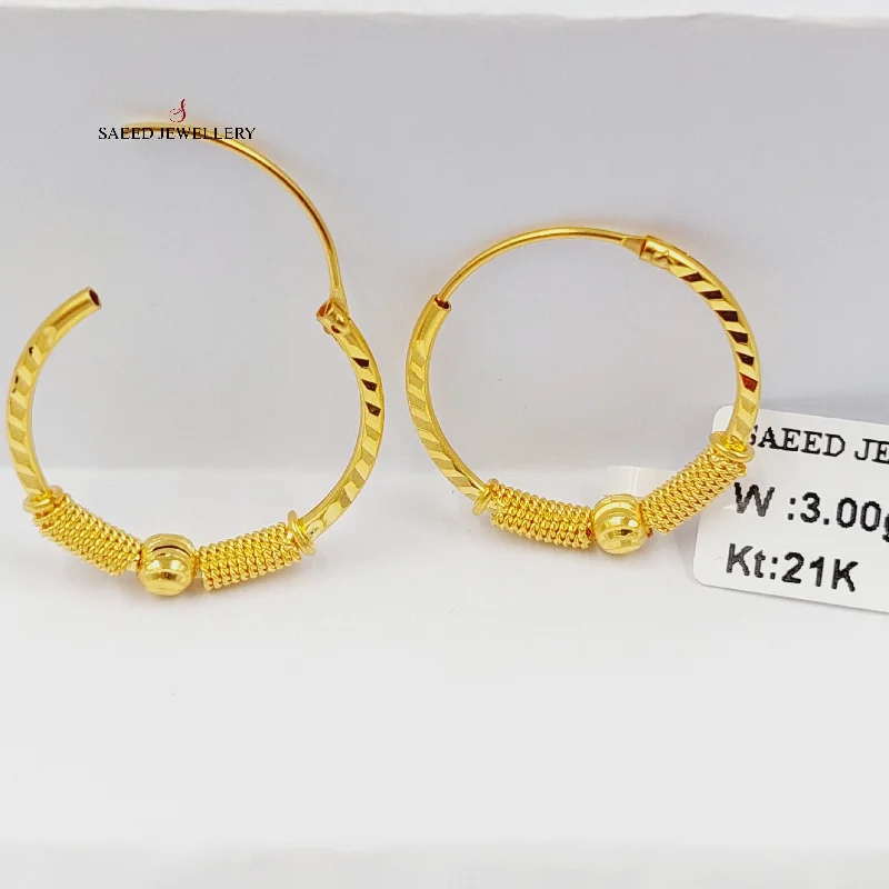 Thin threader earrings-Hoop Earrings