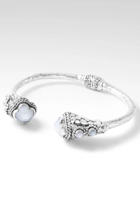 Braided thread bangles-Unity Tip-To-Tip Bracelet™ in White Mother of Pearl