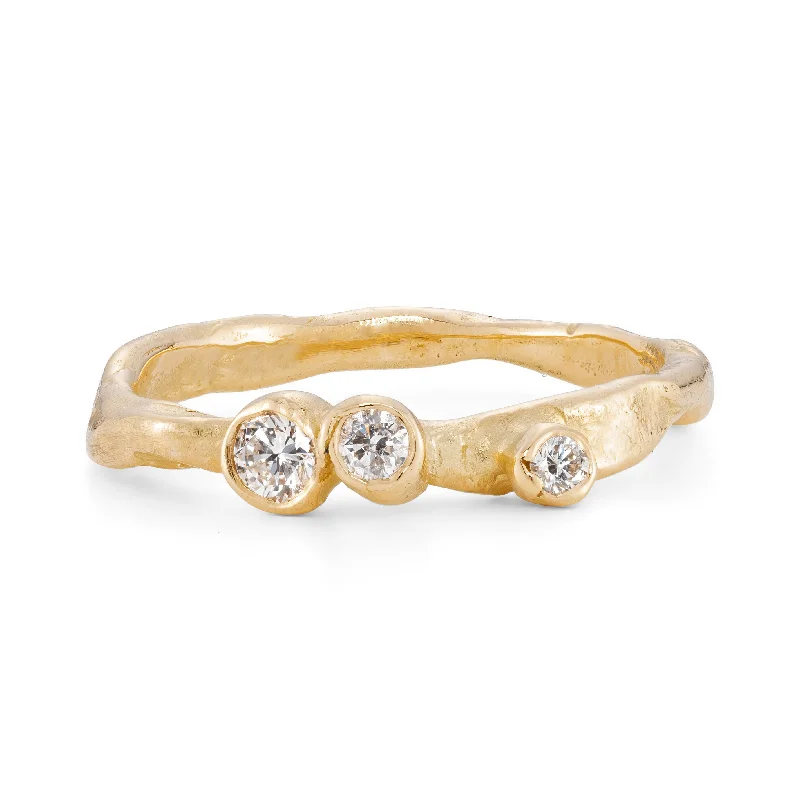 Fox motif engagement rings-Craggy Alaria Ring