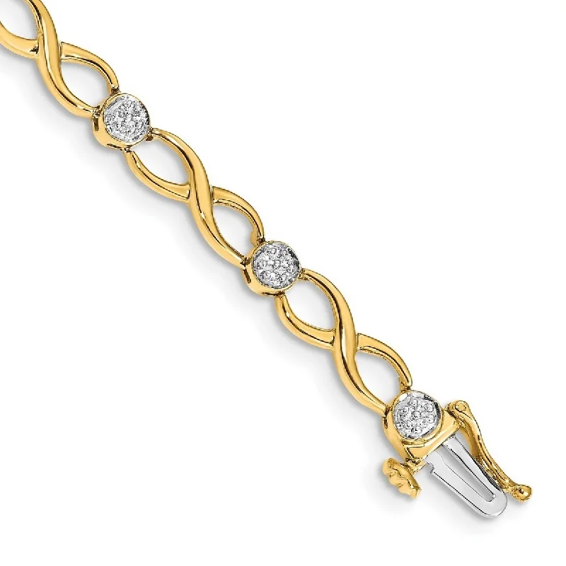 Astro theme bangles-Curata 5mm 14k Diamond Bracelet